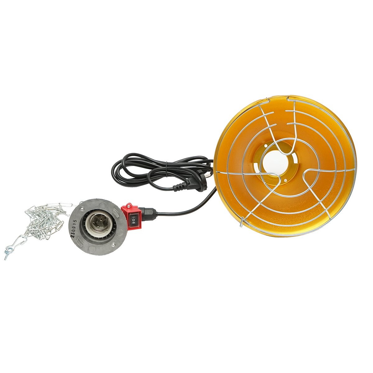 Lampa incalzire cu infrarosu 21.5cm pentru pui, animale, 230V